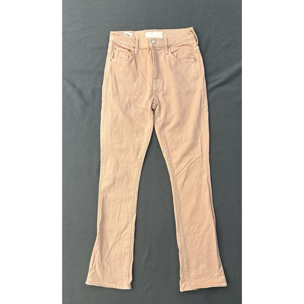Mother Superior Insider Hover Jeans 26 Peach Parfait Straight Flare Devil May